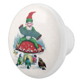 Happy Forest Gnome Keramikknauf (Rechts)