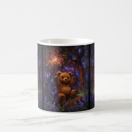 Happy Forest Teddy Bar Art Kaffeetasse (Mittel)