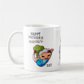 Happy Foto Vater's Farters Day Funny Farter Joke Kaffeetasse (Links)