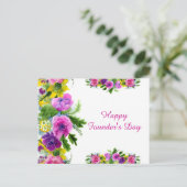 Happy Founder's Day Postkarte (Stehend Vorderseite)
