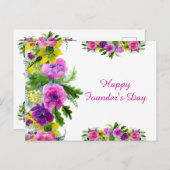 Happy Founder's Day Postkarte (Vorne/Hinten)