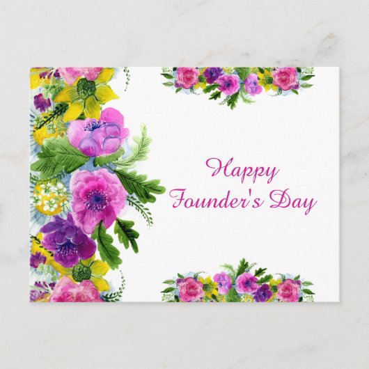 Happy Founder's Day Postkarte (Vorderseite)