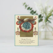 Happy Fourth Postkarte (Stehend Vorderseite)