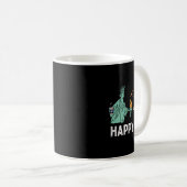 Happy Fourth statue of Liberty Uncle Sam Funny 4. Kaffeetasse (VorderseiteRechts)