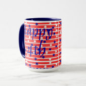 Happy Fourth Tasse (Vorderseite Links)