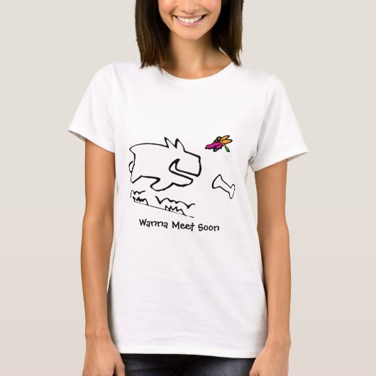 Happy Fow mit Dragonfly T-Shirt (Vorderseite)