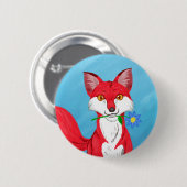 Happy Fox Button (Vorne & Hinten)