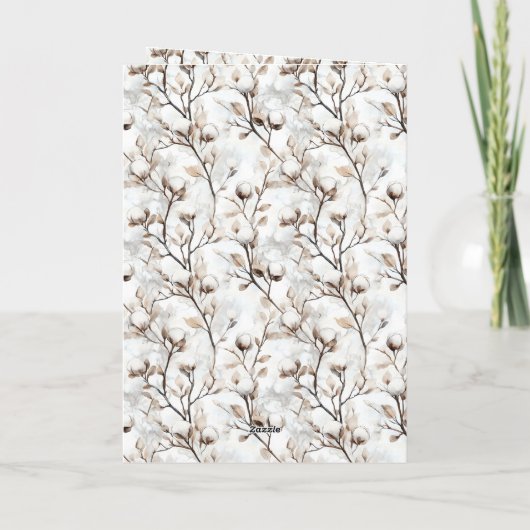 Happy Fox Cloud Snow Christmas Karte (Rückseite)