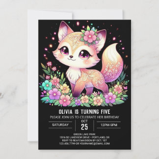 Happy Fox Digital Geburtstag Einladung