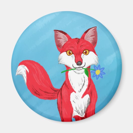 Happy Fox Magnet (Vorne)