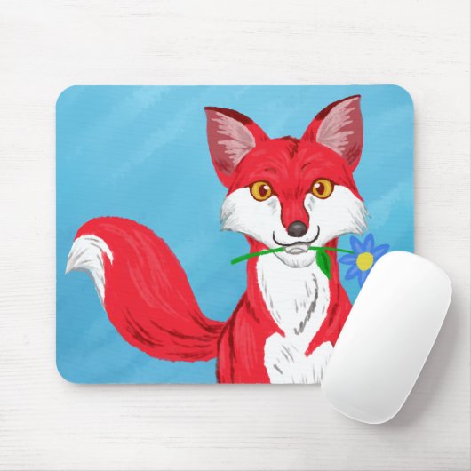 Happy Fox Mousepad (Mit Mouse)