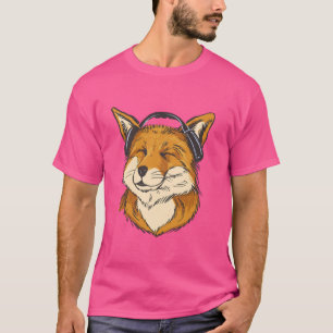 Happy Fox Music Lover Dance Dancer Tier Niedlich R T-Shirt