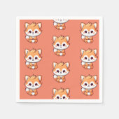 Happy Fox Napkins Serviette (Vorderseite)