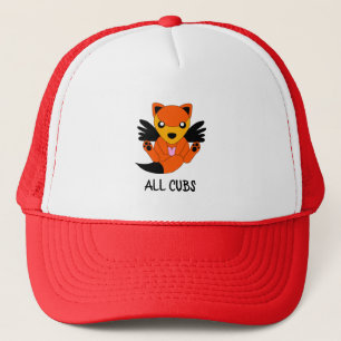 Happy Fox Team Niedlich School Motivation Wings Truckerkappe