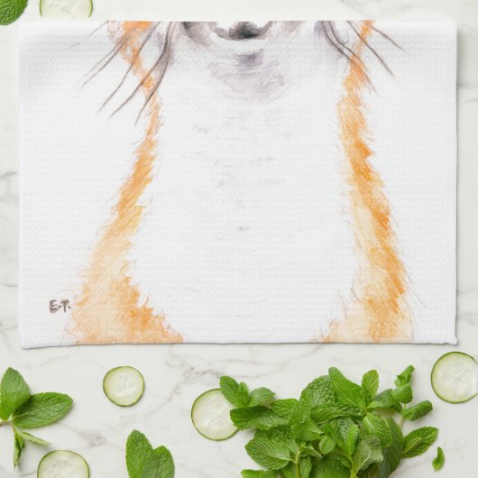 Happy Foxy Handtuch (Gefaltet)