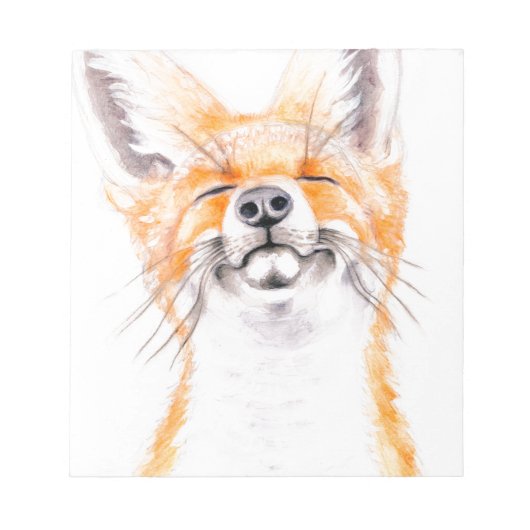 Happy Foxy Notizblock (Vorderseite)