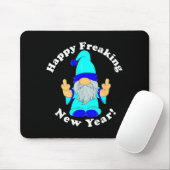 Happy Freaking New Year, Funny Mpy New Year's Eve Mousepad (Mit Mouse)
