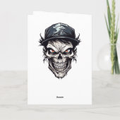 Happy Freaky Birthday Zombie Charakter Karte (Rückseite)