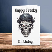 Happy Freaky Birthday Zombie Charakter Karte