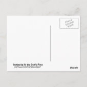 Happy Free Range Ex-Batterie Hühner Postkarte (Rückseite)