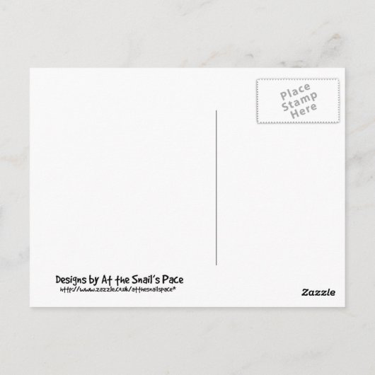 Happy Free Range Ex-Batterie Hühner Postkarte (Rückseite)