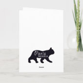Happy French Bulldog Karte (Rückseite)