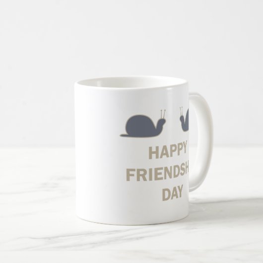 Happy Freundschafts-Tag Geschenk Ideen Kaffeetasse (VorderseiteRechts)