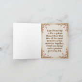 Happy-Freundschafts-Tageskarte Karte (Innenseite)