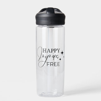 Happy Frey Free Meeting - individueller Name Trinkflasche