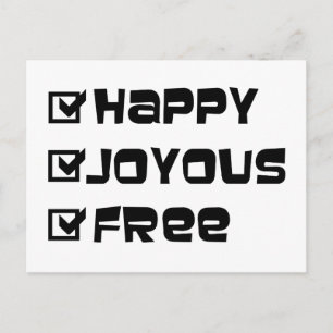 Happy Freyous Free Postkarte