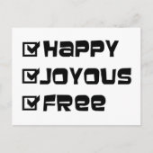 Happy Freyous Free Postkarte (Vorderseite)