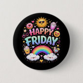 Happy Friday Button (Vorderseite)