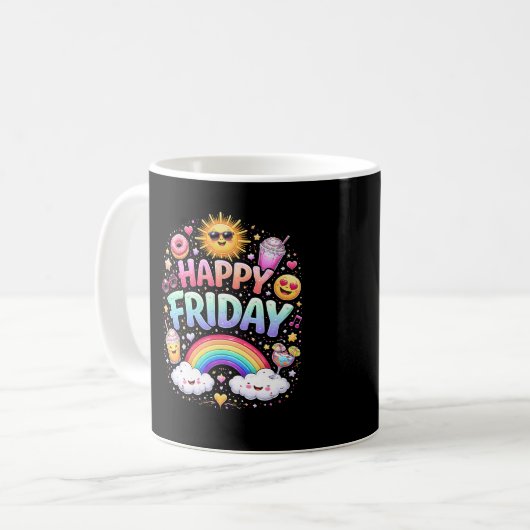 Happy Friday Kaffeetasse (Vorderseite Links)