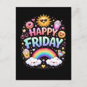 Happy Friday Postkarte (Vorderseite)