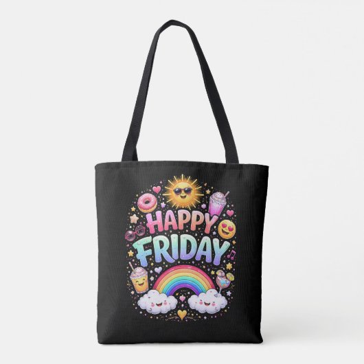 Happy Friday Tasche (Rückseite)