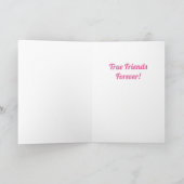 Happy Friendaversary True Friendly Foto Card Karte (Innenseite)