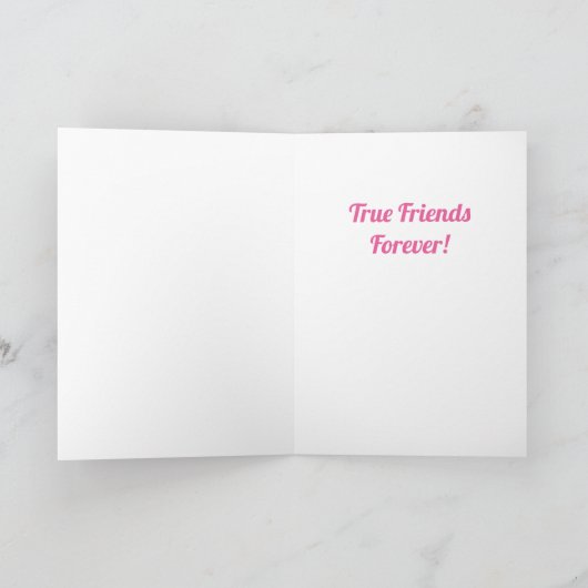 Happy Friendaversary True Friendly Foto Card Karte (Innenseite)