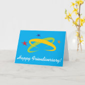 Happy Friendiversary Retro Design Card Karte (Gelbe Blume)