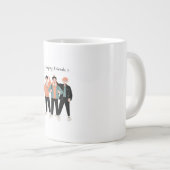 Happy Friends Coffee Tasse - Feiern Freundschaft (Vorderseite Rechts)