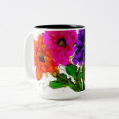 Happy Friends Zweifarbige Tasse (Vorderseite Links)