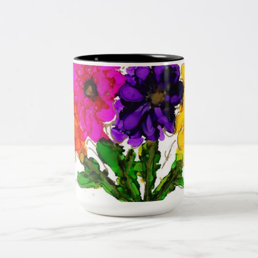 Happy Friends Zweifarbige Tasse (Mittel)