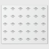 Happy friendsgiving add name with love date simple geschenkpapier (Flach)