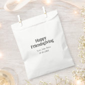Happy friendsgiving add name with love date simple geschenktütchen (Ausgeschnitten)