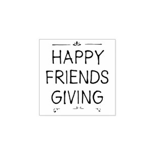Happy Friendsgiving BRIEFMARKE Gummistempel