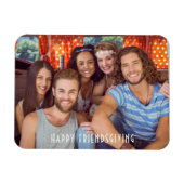 Happy Friendsgiving Erntedank Custom Foto Magnet (Horizontal)