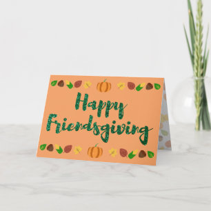Happy Friendsgiving Erntedank Ferienkarte Karte