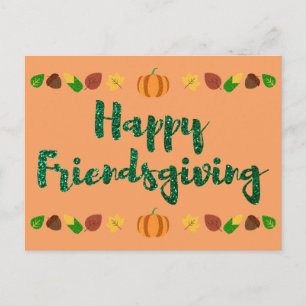 Happy Friendsgiving Erntedank Ferienkarte Postkarte