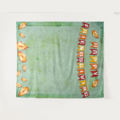 Happy Friendsgiving Erntedank Foto Hintergrund Wandteppich (Vorderseite (Horizontal))