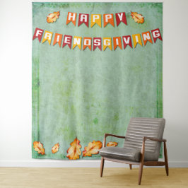 Happy Friendsgiving Erntedank Foto Hintergrund Wandteppich