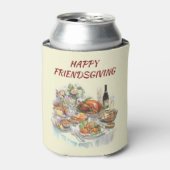 Happy Friendsgiving | Erntedank kann kühler werden Dosenkühler (Kanne Vorderseite)